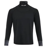 Koszulki sportowe męskie - Koszulka męska CCM Neck Guard LS Black XL - miniaturka - grafika 1