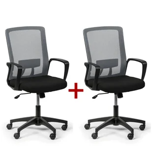 Fotel biurowy, krzesło biurowe B2B Partner Krzesło biurowe Base 1 + 1 GRATIS, szary 415082 - Fotele i krzesła biurowe - miniaturka - grafika 1
