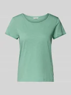 Koszulki i topy damskie - T-shirt o kroju regular fit z czystej bawełny - miniaturka - grafika 1