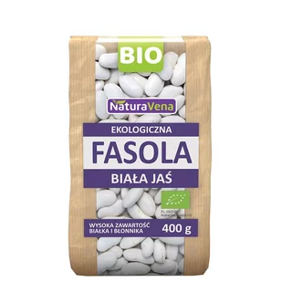 NaturAvena - fasola biała Jaś duża Bio - Ziarna i nasiona roślin strączkowych - miniaturka - grafika 1