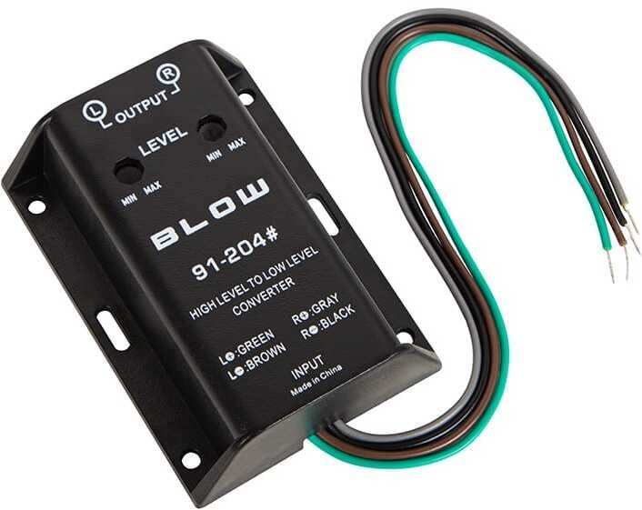 BLOW Adapter AV Konwerter poziomu sygnału audio