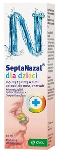 Krka SEPTANAZAL dla dzieci 10 ml - Przeziębienie i grypa - miniaturka - grafika 1