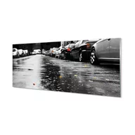 Dekoracje domu - Szklana płyta Auta jesień liście droga 125x50 cm - miniaturka - grafika 1