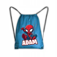 Plecaki worki - Worek Szkolny Na Buty Workoplecak WF SPIDER MAN SPIDERMAN + imię #3 #1 - miniaturka - grafika 1
