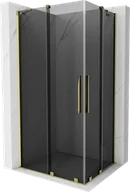 Kabiny prysznicowe - Mexen Velar Duo kabina prysznicowa rozsuwana 100x90 cm, grafit, złota - 871-100-090-42-50 - miniaturka - grafika 1