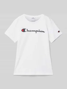 T-shirt z nadrukiem z logo - Koszulki dla chłopców - miniaturka - grafika 1