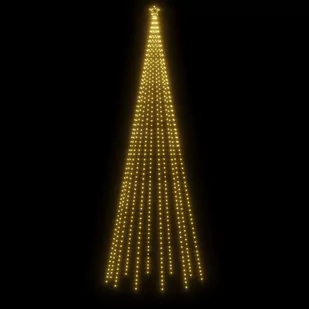 vidaXL Choinka stożkowa, 732 ciepłe białe LED, 160x500 cm - Choinki - miniaturka - grafika 1