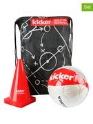 Zabawki i gry sportowe - Hudora 6-częściowy zestaw "Kicker Edition" w kolorze czarno-czerwonym - miniaturka - grafika 1