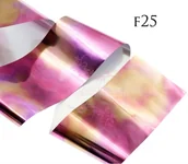 Ozdoby do paznokci - Folia transferowa na paznokcie - F25 - miniaturka - grafika 1