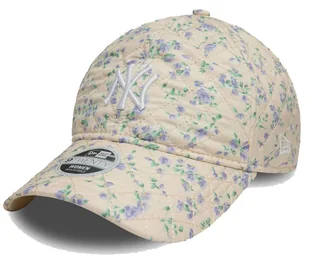 Czapka z daszkiem NEW ERA NYY Womens Floral Cream 9TWENTY kremowa - Czapki damskie - miniaturka - grafika 1