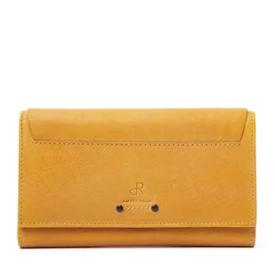 Portfel damski dR Amsterdam - Klasyczny skórzany portfel z ochroną RFID - Stylowy i bezpieczny dla wszystkich Twoich potrzeb płatniczych - 93129 Żółty - Portfele - miniaturka - grafika 1