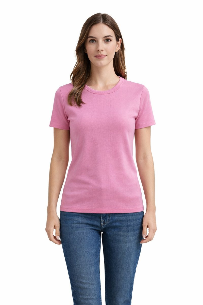 UNITED COLORS OF BENETTON RÓŻOWY BAWEŁNIANY T-SHIRT M I3A