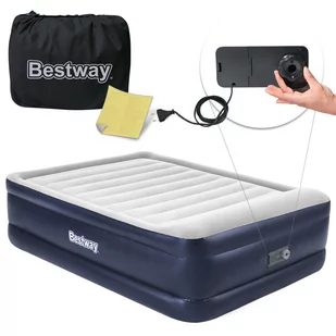 Bestway Materac dmuchany dwuosobowy z pompką elektryczną 203 x 152 x 61 cm Bestway 67690 67690 - Materace turystyczne Bestway Materac dmuchany dwuosobowy z pompką elektryczną 203 x 152 x 61 cm Bestway 67690 67690 - Materace turystyczne - miniaturka - grafika 1