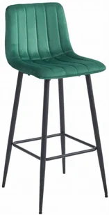 Ciemnozielony hoker welurowy nowoczesny M4-Z01 - Taborety i hokery Ciemnozielony hoker welurowy nowoczesny M4-Z01 - Taborety i hokery - miniaturka - grafika 1