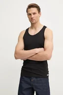 Koszulki męskie - Diesel t-shirt WALTY-D-BOX-2PACK Tank 2-pack męski kolor czarny A17814.0LIAD - miniaturka - grafika 1