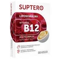 Witaminy i minerały - Suptero Liposomalna Witamina B12 Multicomplex, 30 kapsułek - miniaturka - grafika 1