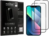 Szkła hartowane na telefon - 2 szt. | moVear 3D PRO-E - Szkło hartowane do Apple iPhone 13 Mini (5.4") na Cały Ekran | Do Etui, fullGlue, 9H - miniaturka - grafika 1