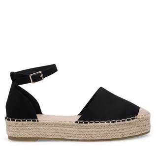 Espadryle damskie - Espadryle DeeZee WSS990-215 Czarny - grafika 1