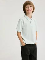 Koszulki dla chłopców - Reserved - T-shirt polo - jasnoniebieski - miniaturka - grafika 1