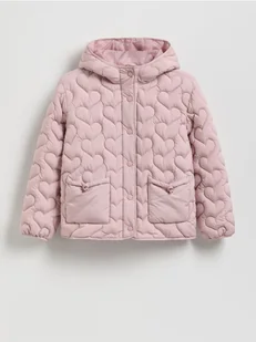 Reserved - Lekka pikowana kurtka - różowy - Kurtki i płaszcze dla dziewczynek - miniaturka - grafika 1