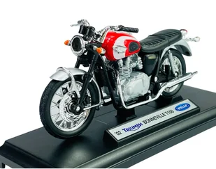 WELLY '02 TRIUMPH BONNEVILLE T100 1:18 12172 - Samochody i pojazdy dla dzieci - miniaturka - grafika 1
