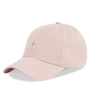Czapka z daszkiem Tommy Hilfiger Elevated Chic Cap AW0AW17128 Różowy - Czapki damskie - miniaturka - grafika 1