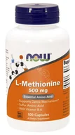 Witaminy i minerały - Now Foods FOODS L-Methionine 500mg 100caps - miniaturka - grafika 1