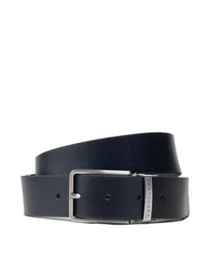 Trussardi Pasek Męski Belt H 3,5 Cm 71L00169 Granatowy - Paski - miniaturka - grafika 1