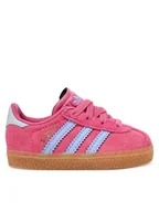 Buty dla dziewczynek - adidas Sneakersy Gazelle Comfort Closure JR5938 Różowy - miniaturka - grafika 1