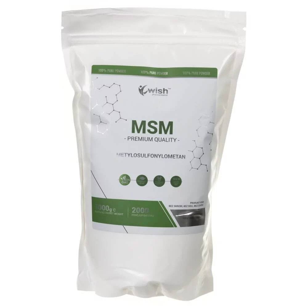 Wish Pharmaceutical Wish MSM Siarka Organiczna  - 1 kg