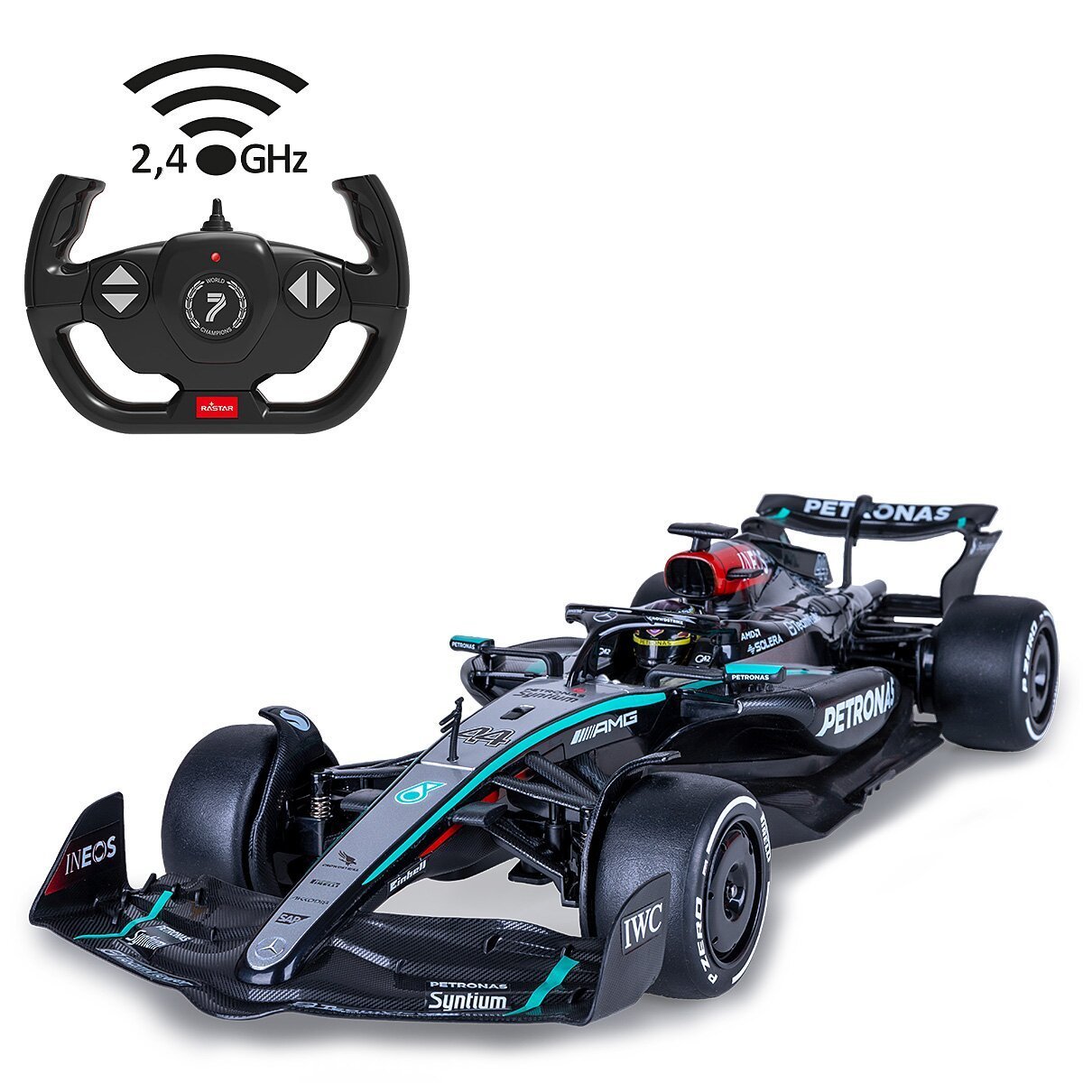Model samochodu Mercedes AMG W15 F1 1:12 Performance czarny 2,4GHz