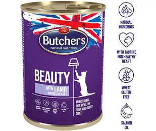 Butchers Classic Pro Series Jagnięcina w galaretce 400g puszka - Mokra karma dla kotów - miniaturka - grafika 1