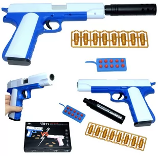 BEZPIECZNY PISTOLET COLT 1911 EVA STRZAŁKI ŁUSKA - Zabawki militarne - miniaturka - grafika 1