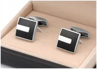 Spinki do mankietów i krawatów - MODNE Spinki do Mankietów Koszul + PUDEŁKO sk5-17 - miniaturka - grafika 1