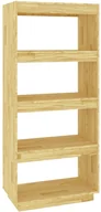 Półki do salonu - Sosnowy Regał Skandynawski Z 4 Półkami T4-F21 - miniaturka - grafika 1