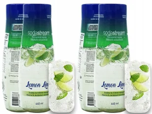 2x SYROP KONCENTRAT LEMON LIME DO SATURATORA SODASTREAM 9L NAPOJU z 440ml - Syropy i koncentraty owocowe - miniaturka - grafika 1