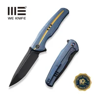 Noże - Nóż składany WeKnife 601X LE No 145/158 Blue Titanium, Black Stonewashed CPM 20CV (WE01J-3) - miniaturka - grafika 1