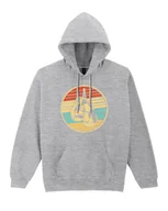 Bluzy damskie - Bluza na Boks Rękawice Oldschool Trening Siłownia Szara M - miniaturka - grafika 1