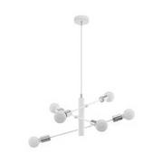 Lampy sufitowe - Eglo 98016 - Żyrandol na lince GRADOLI 6xE27/60W/230V biały - miniaturka - grafika 1