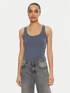 Koszulki i topy damskie - Vero Moda Top Lulu 10323756 Niebieski Regular Fit - miniaturka - grafika 1