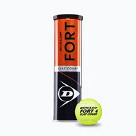 Tenis ziemny - Piłki tenisowe Dunlop Fort Clay Court 4B 18 x 4 szt. żółte 601318 - miniaturka - grafika 1