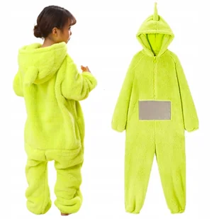 PRZEBRANIE DZIECIĘCE ONESIE TELETUBBIES TELETUBISIE DIPSY ZIELONY 98/104 - Stroje karnawałowe - miniaturka - grafika 1