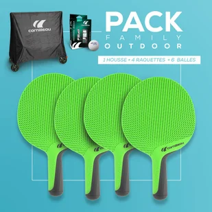 Zestaw rakietek do tenisa stołowego na zewnątrz Family pack - Tenis stołowy - miniaturka - grafika 1