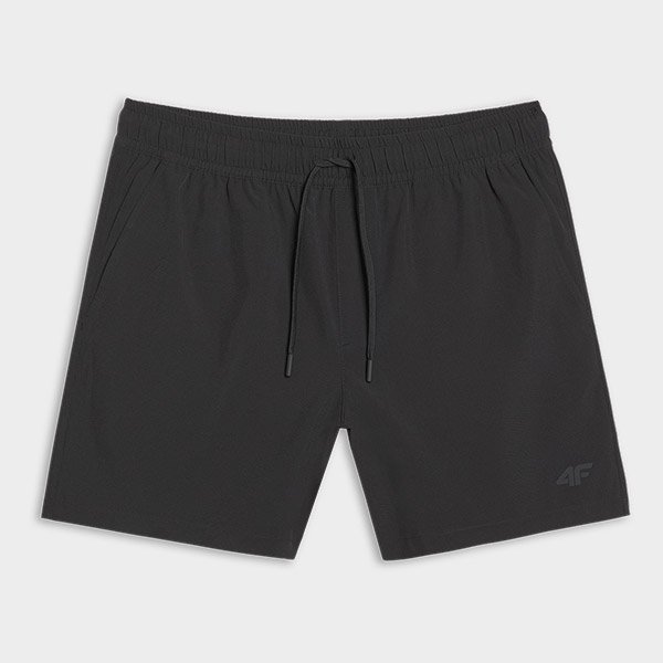 Męskie szorty plażowe kąpielowe z wewnętrznymi majtkami siatkowymi 4F 4FWSS25UBDSM134-20S Czarny