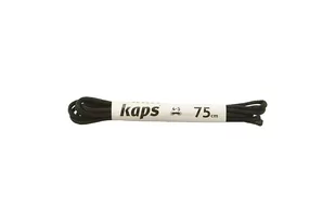 KAPS sznurowadła 75 cm 09_075_500_0091 czarny, sznurowadła bawełniane, woskowane, okrągłe, cienkie - Kaps - Akcesoria obuwnicze - miniaturka - grafika 1