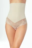 Majtki damskie - Valenta Majtki wysokie beżowy S - miniaturka - grafika 1