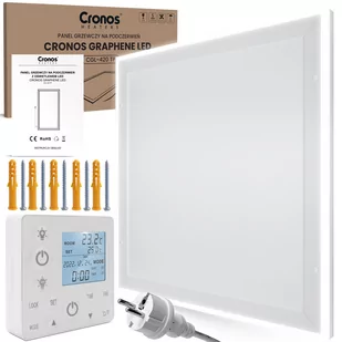 Promiennik podczerwieni Cronos GRAPHENE 420W z ramą LED i termostatem - Grzejniki pokojowe - miniaturka - grafika 1