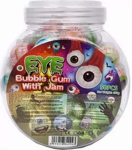 Eye, guma balonowa Oczy, 50 sztuk - Gumy do żucia, lizaki, dropsy - miniaturka - grafika 1