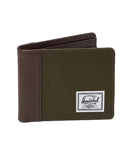 Herschel Supply Co. Herschel Hank portfel, bluszcz zielony/kawa cykoryjna, bluszcz zielony/kawa cykoryjna, portfel Herschel Hank