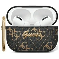 Akcesoria do słuchawek - Etui na słuchawki GUESS 4G Hook do Apple AirPods 3 gen Czarny - miniaturka - grafika 1